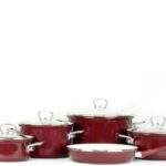 Emailliertes Kochgeschirr-Set 9-teilig - ECO-CERAMIC | BELIS