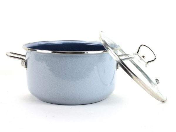 Smaltovaná sada nádobí 9-dílná - PREMIUM šedý | BELIS