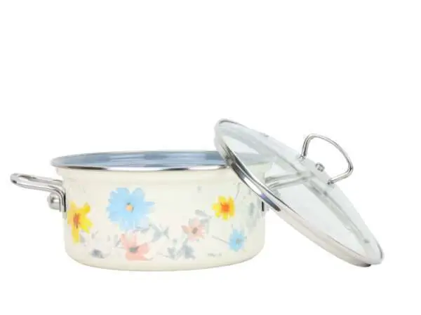 Emaille-Kochgeschirr-Set 11-teilig – MEADOW | BELIS